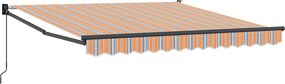 vidaXL Αναδιπλούμενη τέντα Πολύχρωμο 300 x 250 x 165 εκ.