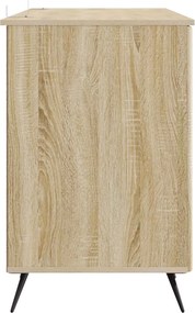 vidaXL Γραφείο Sonoma Δρυς 142,5 x 50 x 75 εκ. Επεξεργασμένο Ξύλο