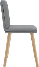 vidaXL Καρέκλες Τραπεζαρίας 4 τεμ Αν. Γκρι Υφασμάτινες