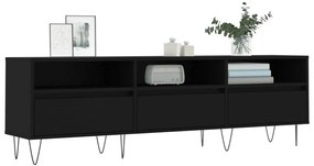 vidaXL Έπιπλο Τηλεόρασης Μαύρο 150x30x44,5 εκ. Επεξεργασμένο Ξύλο