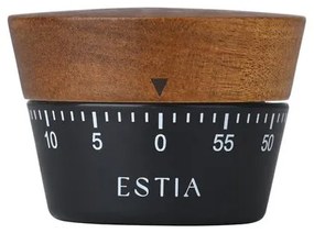 Estia Χρονόμετρο Κουζίνας Allure Αναλογικό 60 Λεπτών Μαύρο 01-32722