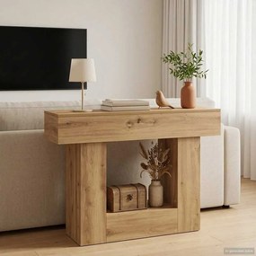 vidaXL Τεχνίτικη Δρυς 101 x 30 x 74 εκ