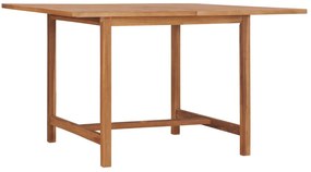 vidaXL Τραπεζαρία Κήπου 110 x 110 x 75 εκ. από Μασίφ Ξύλο Teak