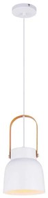 Φωτιστικό Οροφής Carla 4231500 White Viokef Metal,Wood