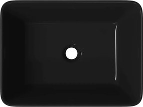 vidaXL Νιπτήρας Μαύρος 40 x 30 x 13 εκ. Κεραμικός