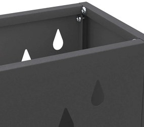 vidaXL Σχέδιο & βάση αποθήκευσης Μαύρο 28 x 12 x 41 εκ Ατσάλι