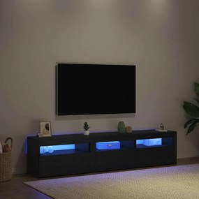 vidaXL Ντουλάπι TV 2 pcs Μαύρη Οξυά 180 x 35 x 40 εκ