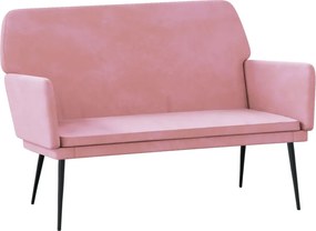 vidaXL Πάγκος Ροζ 108 x 79 x 79 εκ. Βελούδινος