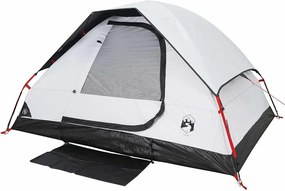 vidaXL Σκηνή Κάμπινγκ 2 Ατόμων Διάβροχη Λευκή Ύφασμα Συσκότισης