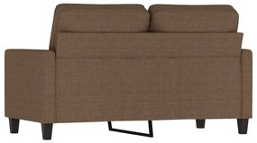 vidaXL Καναπές Διθέσιος Καφέ 120 εκ. Υφασμάτινος