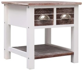 vidaXL Τραπέζι Βοηθητικό Καφέ 40 x 40 x 40 εκ. από Ξύλο Παυλώνιας