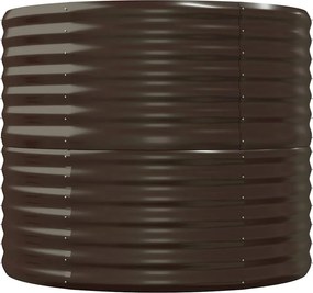 vidaXL Ζαρντινιέρα Καφέ 152x80x68 εκ. Γαλβανισμένος χάλυβας