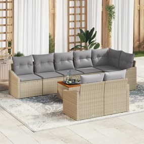 vidaXL Σετ Σαπούνιών Κήπου 9 pcs Beige, ανοιχτό γκρι 55 x 55 x 37 εκ