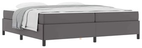 vidaXL Σκελετός Κρεβατιού με στρώμα Γκρι 200 x 200 cm ύφασμα