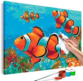 Ζωγραφική με αριθμούς ψάρια Nemo - 60x40