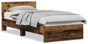 vidaXL Σκελετός Κρεβατιού Παλαιό ξύλο 90 x 200 cm Επεξεργασμένο ξύλο