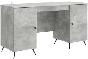 vidaXL Γραφείο Γκρι Σκυροδέματος 142,5 x 50 x 75 εκ.