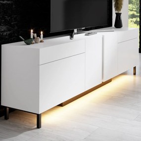 Έπιπλο Τηλεόρασης Λευκό LEEGE 180x32x50
