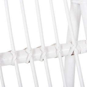 ΠΟΛΥΘΡΟΝΑ GRINN HM9815.03 ΡΑΒΔΟΙ RATTAN ΣΕ ΛΕΥΚΟ 56,5x73,5x79,5Υ εκ.