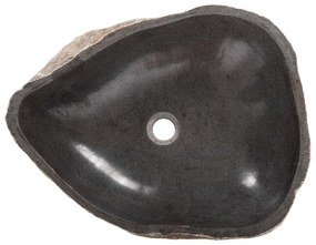 ΝΙΠΤΗΡΑΣ STONE SINK ΛΑΞΕΥΜΕΝΗ ΠΕΤΡΑ ΓΚΡΙ ΑΠΟΧΡΩΣΗ HM4193 55x44x16 εκ.