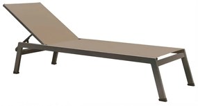 Ξαπλώστρα Martinique 01-00-1703 198x62x35cm Cappuccino