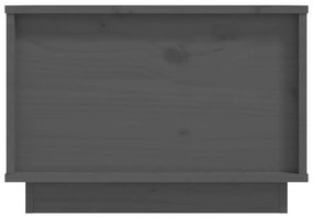 Τραπεζάκι Σαλονιού Γκρι 40 x 50 x 35 εκ. από Μασίφ Ξύλο Πεύκου - Γκρι