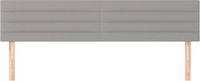 vidaXL Κεφαλάρια Αν. Γκρι 180x5x78/88 εκ. Ύφασμα