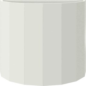 vidaXL Γλάστρα Λευκό 60 x 30 x 50 εκ. Ατσάλι