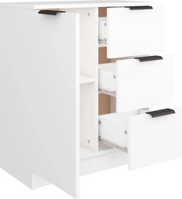 vidaXL Συρταριέρα Λευκή 60 x 30 x 70 εκ. από Επεξεργασμένο Ξύλο
