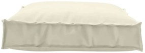 vidaXL Μαξιλάρι παλέτας για κάθισμα Κρεμ 70 x 70 x 12 cm Ύφασμα Oxford