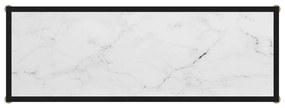 vidaXL Τραπέζι Κονσόλα Λευκό 100 x 35 x 75 εκ. από Ψημένο Γυαλί