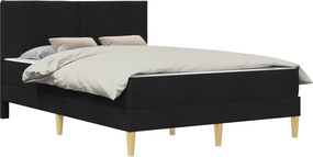 vidaXL Σκελετός Κρεβατιού Μαύρο 140 x 190 cm Πολυεστέρας