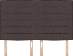 vidaXL Κεφαλάρι Σκούρο Καφέ 160 cm ύφασμα