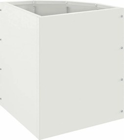 vidaXL Γωνιακό Ροδόδεντρο Λευκό 30 x 30 x 35 εκ Ατσάλι