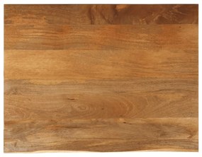 vidaXL Επιφάνεια Τραπεζιού 90x80x3,8 εκ. Live Edge Μασίφ Ξύλο Μάνγκο
