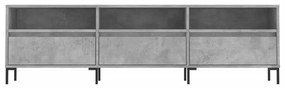 vidaXL Έπιπλο Τηλεόρασης Γκρι Σκυρ. 150x30x44,5 εκ. Επεξ. Ξύλο