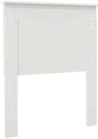 vidaXL Κεφαλάρι με κεφαλάρι Λαμπερό Λευκό 80 cm Επεξεργασμένο ξύλο