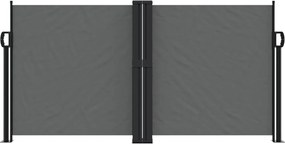 vidaXL Σκίαστρο Πλαϊνό Συρόμενο Ανθρακί 120 x 1000 εκ.