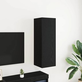 vidaXL Τηλεοπτική Κάβα Τοίχου 30,5 x 30 x 90 cm Μαύρη Οξυά