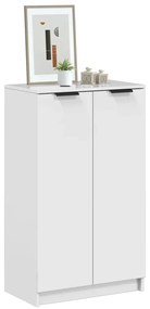 vidaXL Παπουτσοθήκη Γυαλιστερό Λευκό 59x35x100,5 εκ. Επεξεργασμένο Ξύλο