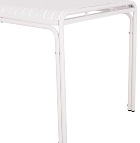 ΤΡΑΠΕΖΙ ΑΛΟΥΜΙΝΙΟΥ RACHEL HM6339.02 ΛΕΥΚΟ 150x80x75Υεκ.