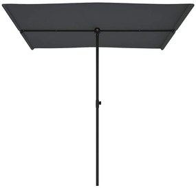 vidaXL Ομπρέλα Κήπου Ανθρακί 2 x 1,5 μ. με Ιστό Αλουμινίου