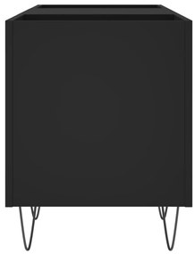 Έπιπλο Δίσκων Μαύρο 121 x 38 x 48 εκ. από Επεξεργασμένο Ξύλο - Μαύρο