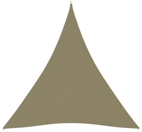 vidaXL Πανί Σκίασης Τρίγωνο Μπεζ 3 x 4 x 4 μ. από Ύφασμα Oxford