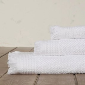 Πετσέτα Dorinda White Nima Hand 40x60cm 100% Cotton