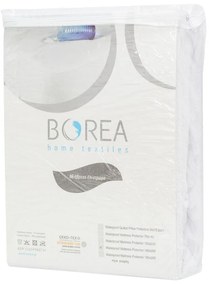 Borea Επίστρωμα Αδιάβροχο 140 x 200 cm + 40 cm Λευκό