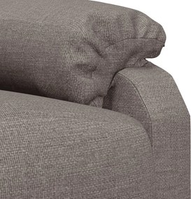 vidaXL Πολυθρόνα Ανακλινόμενη Taupe Υφασμάτινη