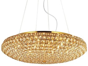 Φωτιστικό Οροφής King 088020 65x40/120cm 12xG9 40W Gold Ideal Lux