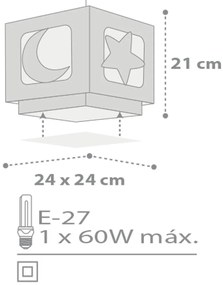 Φωτιστικό οροφής Ango Moon-Γκρι