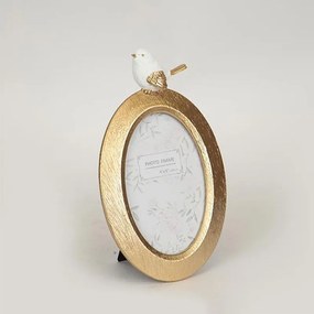 Κορνίζα Για Φωτογραφία 10x15cm 756-13010 14,2x23,2x2cm Gold-White Estheti Home Polyresin,Ξύλο